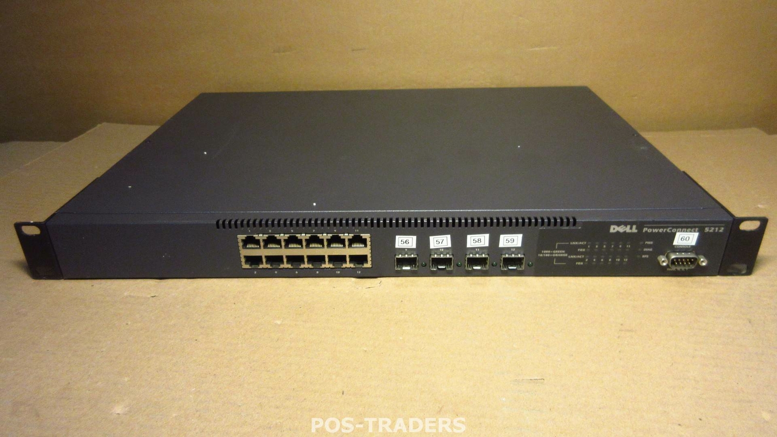 DELL PowerConnect 5212 Managed 12-Port GigaBit + 4x SFP Ports Ethernet Switch 