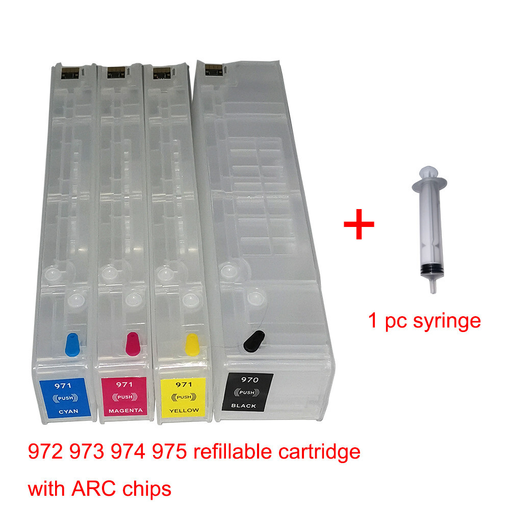 973XL Refillable Cartridge with ARC Chip for HP PageWide 452 477 552 577 Printer