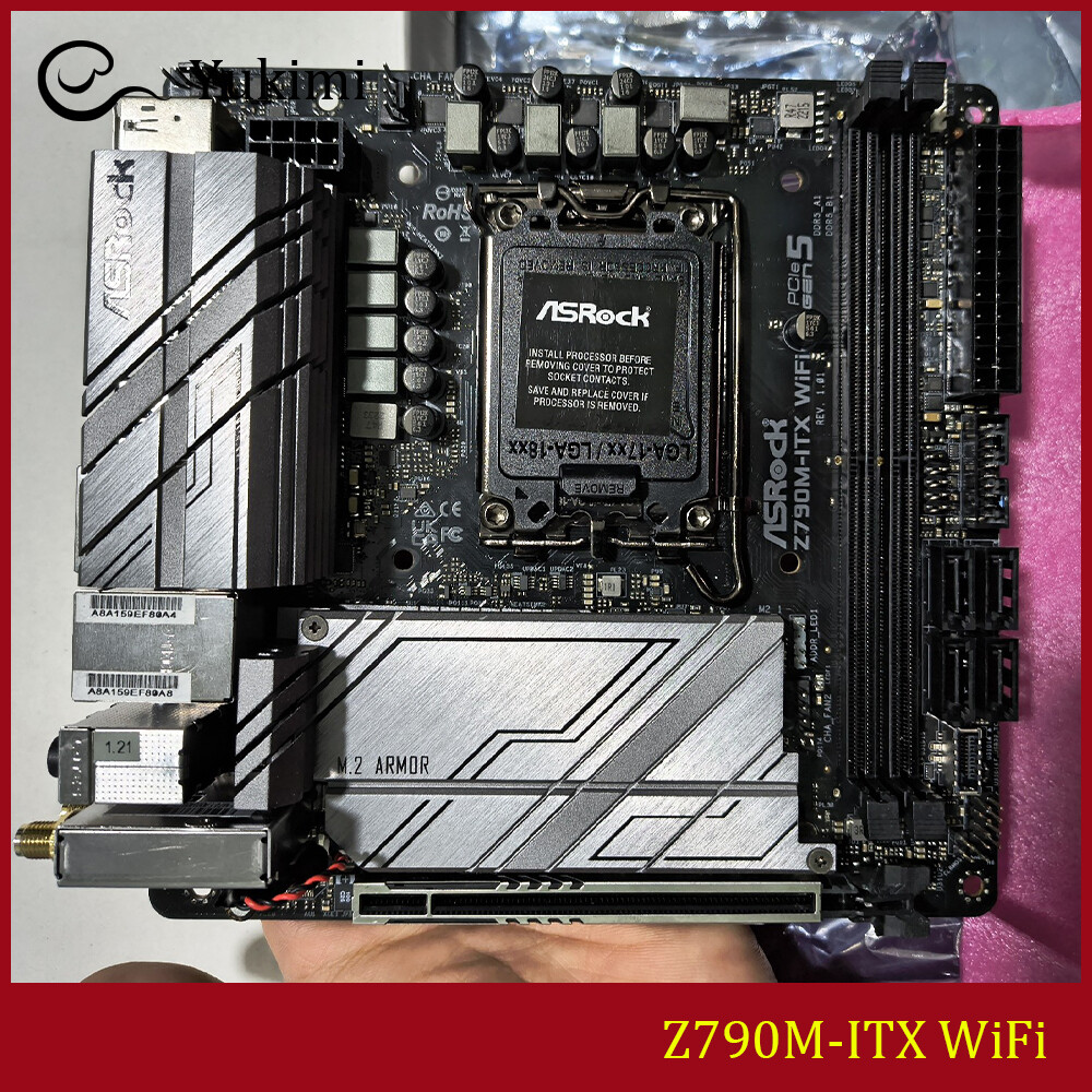 FOR ASROCK Z790M-ITX WiFi DDR5*2 LGA1700 128GB Mini-ITX Motherboard Test OK