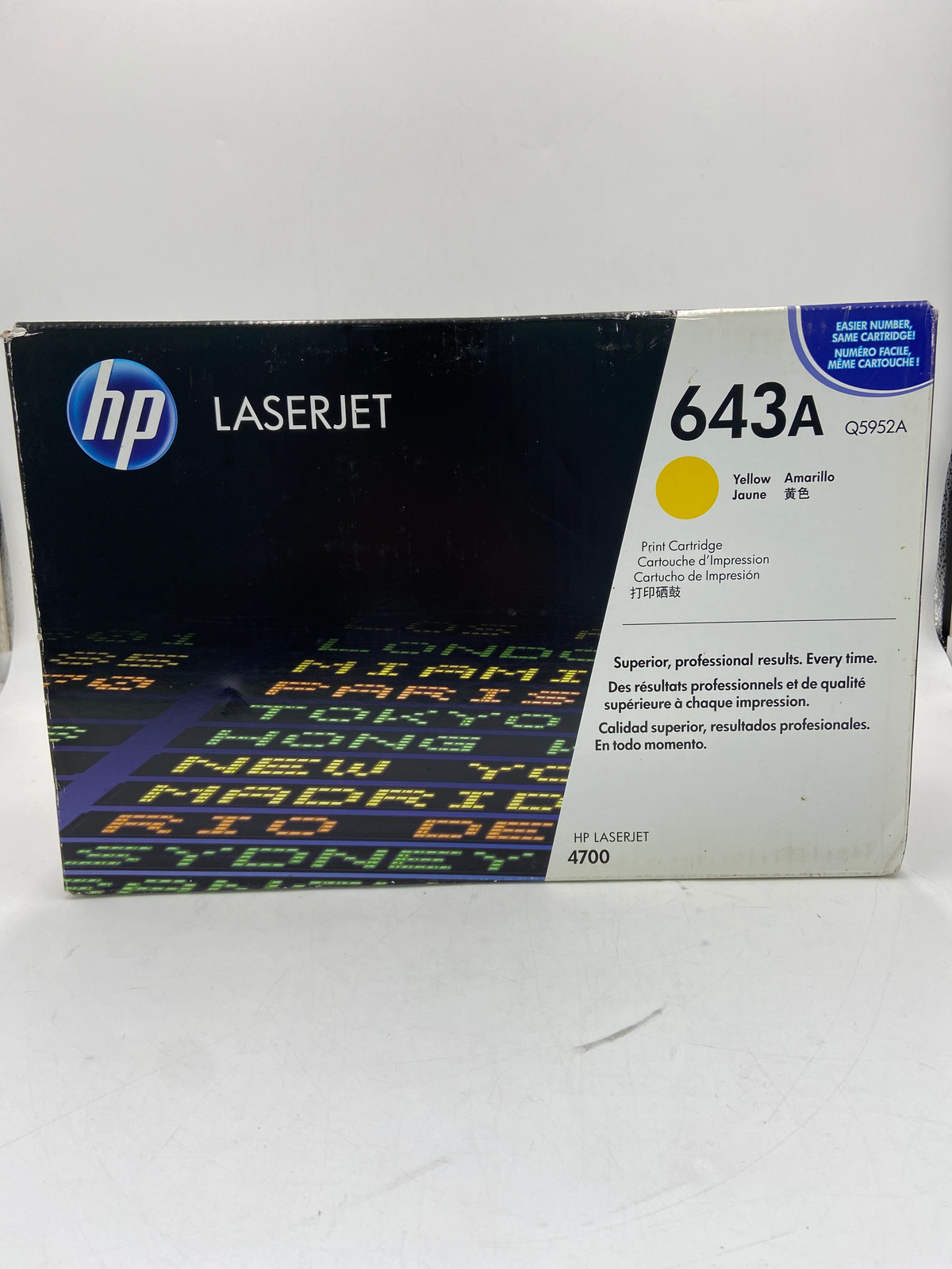 New HP 643A Q5952A Yellow Ink Cartridge
