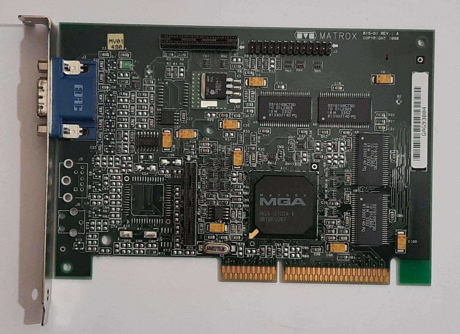 Matrox Productiva G100 AGP Graphics Card (G+/PROA/8BI/5, 8MB, Retro, 1999)