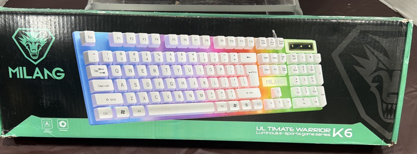 Milang K6 Ultimate Warrior RGB Wired Gaming Keyboard 104 Keys