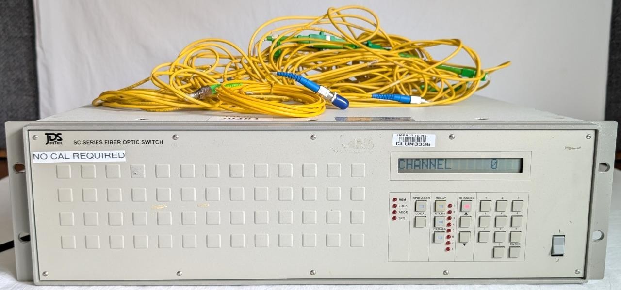 JDS Fitel SC Series 2x6 Programmable Fiber Optic Switch - Model SC0206