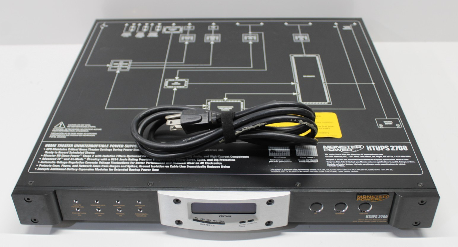 Monster Power HTUPS 2700 Uninterruptible Power Supply with Batteries - Working