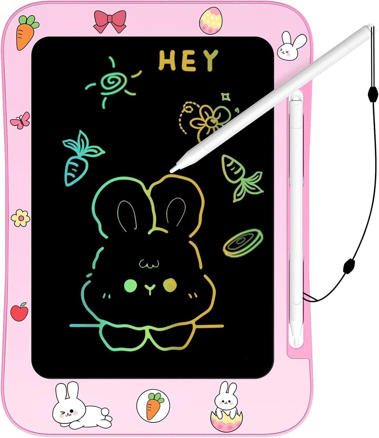 Easter Gift: Colorful LCD Writing Tablet for Kids - Fun Rabbit Drawing Board