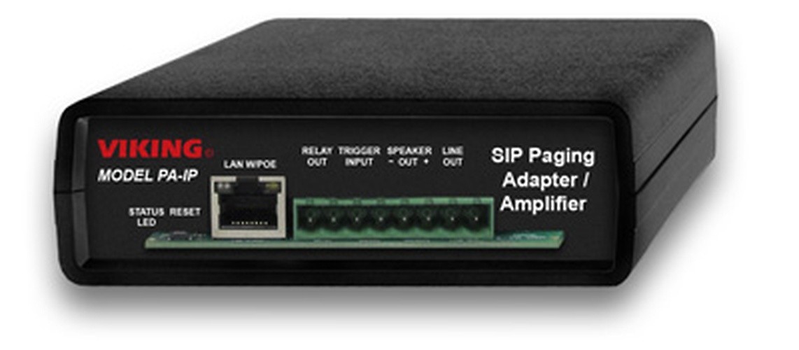 Viking Electronics SIP Multicast Paging Adapter Amplifier PA-IP UPC 615687227055
