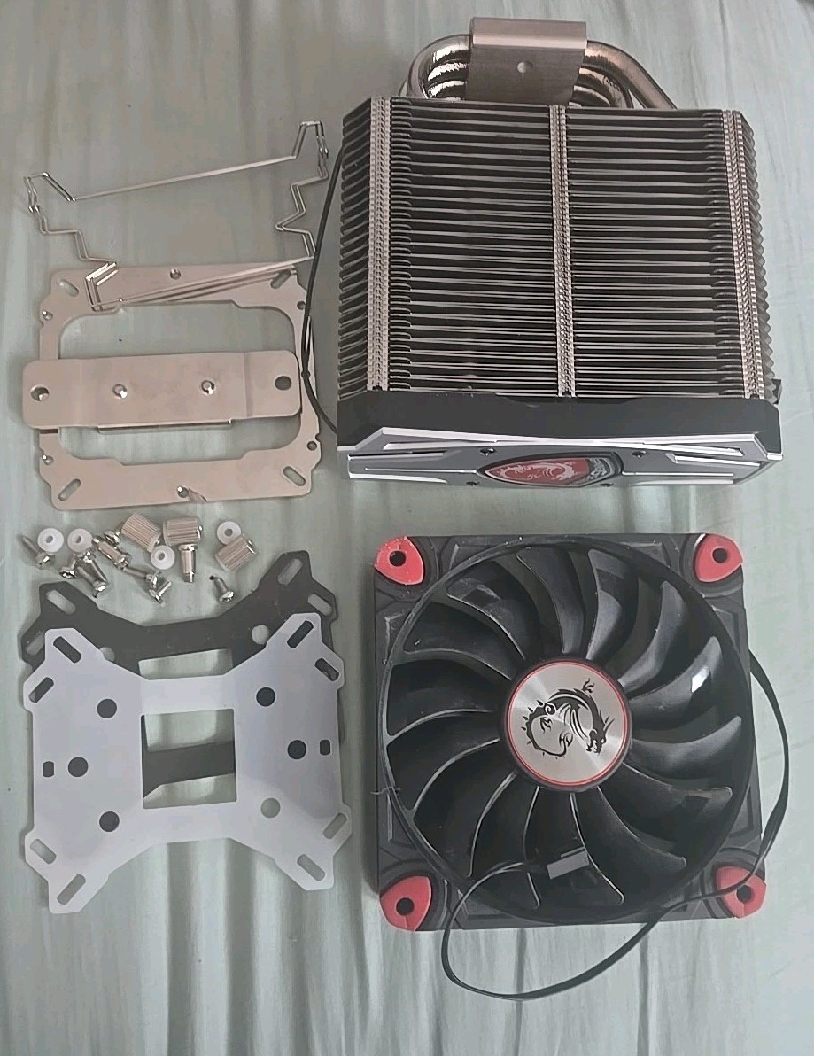 MSI Core Frozr L CPU Fan Nickel-Plated Copper Base for Intel LGA 1151 w hardware