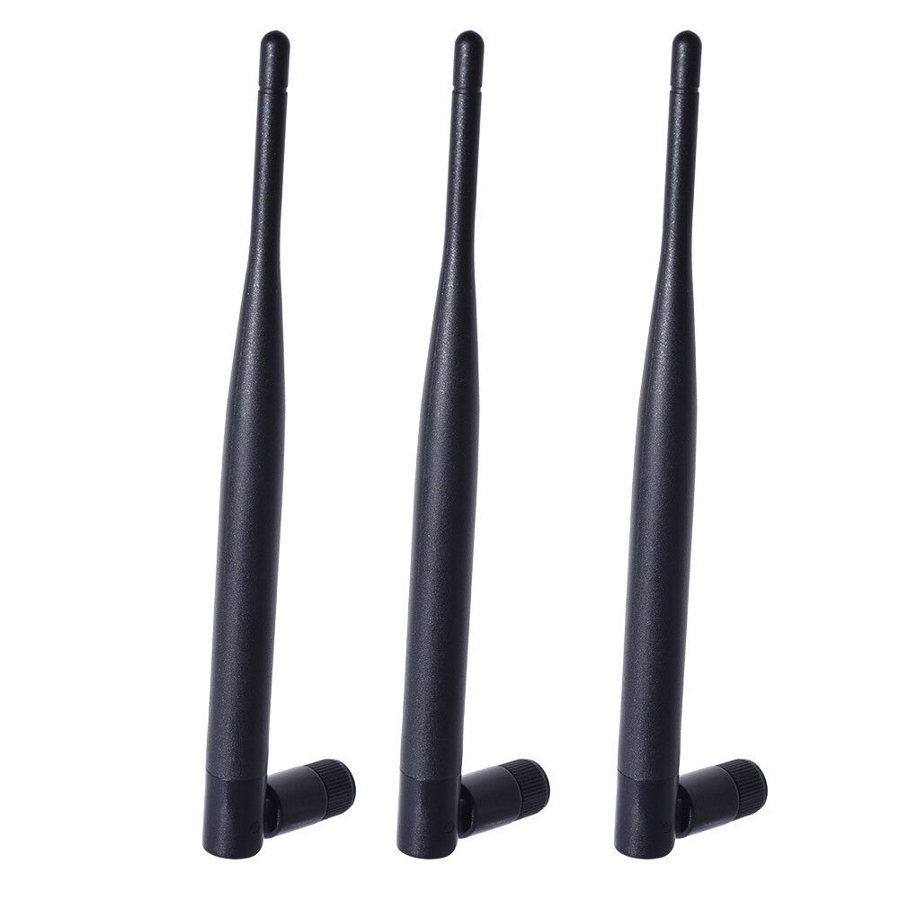 3-Pack 2.4GHz 5GHz Dual Band WiFi RP-SMA Antenna for Netgear R6400-100NAS AC1750