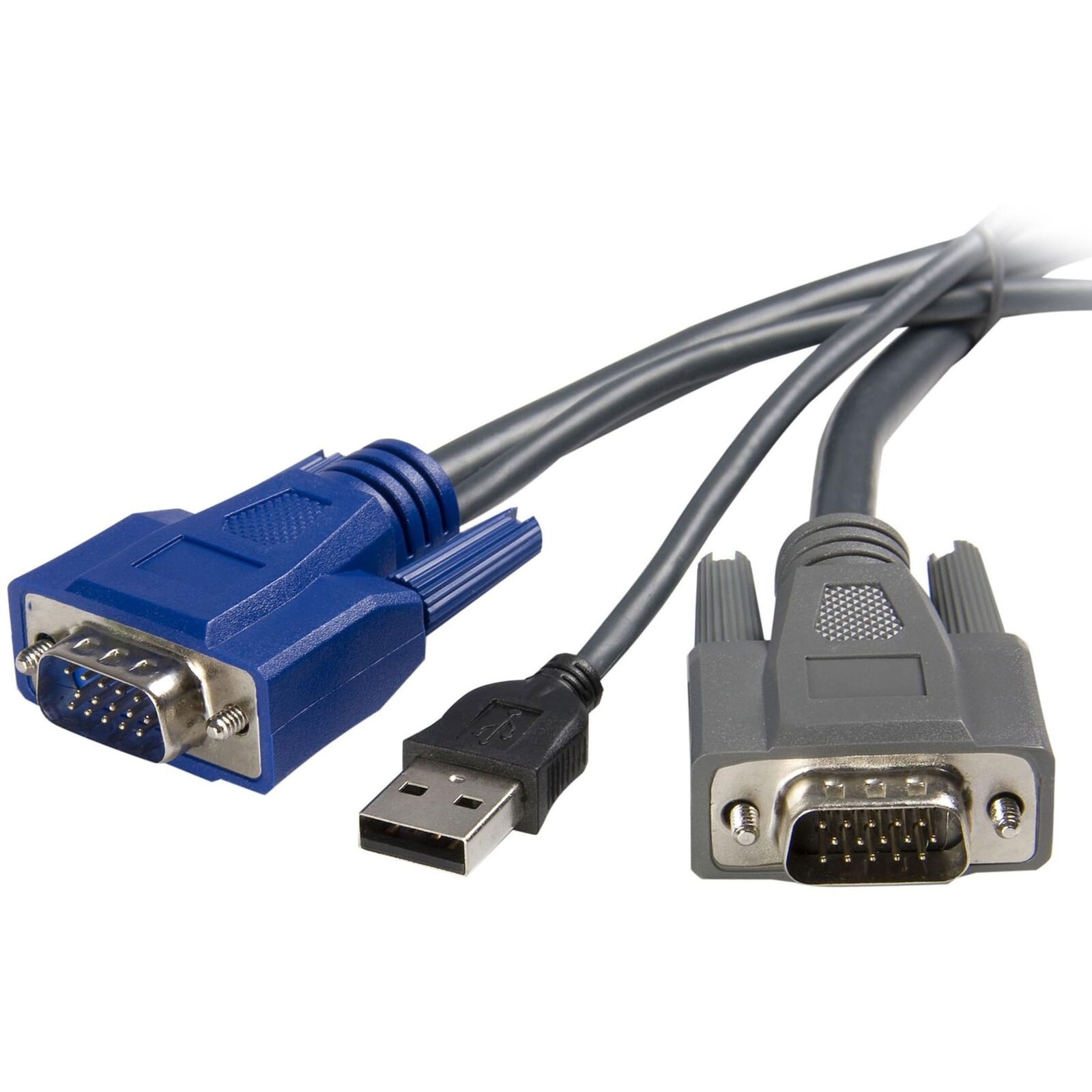 StarTech.com 6 ft Ultra-Thin USB VGA 2-in-1 KVM Cable (SVUSBVGA6) 6 ft/2 m