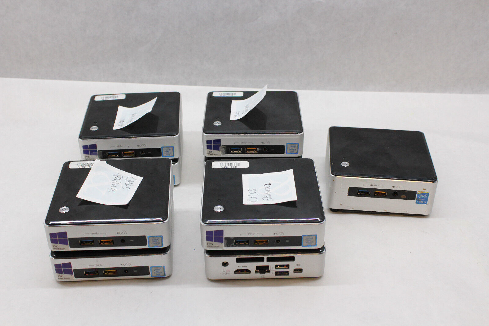 Lot of 8 Intel i5 NUC6's w/8GB Ram & 1 Intel i5 NUC5 w/16GB Ram NO HDD AS-IS