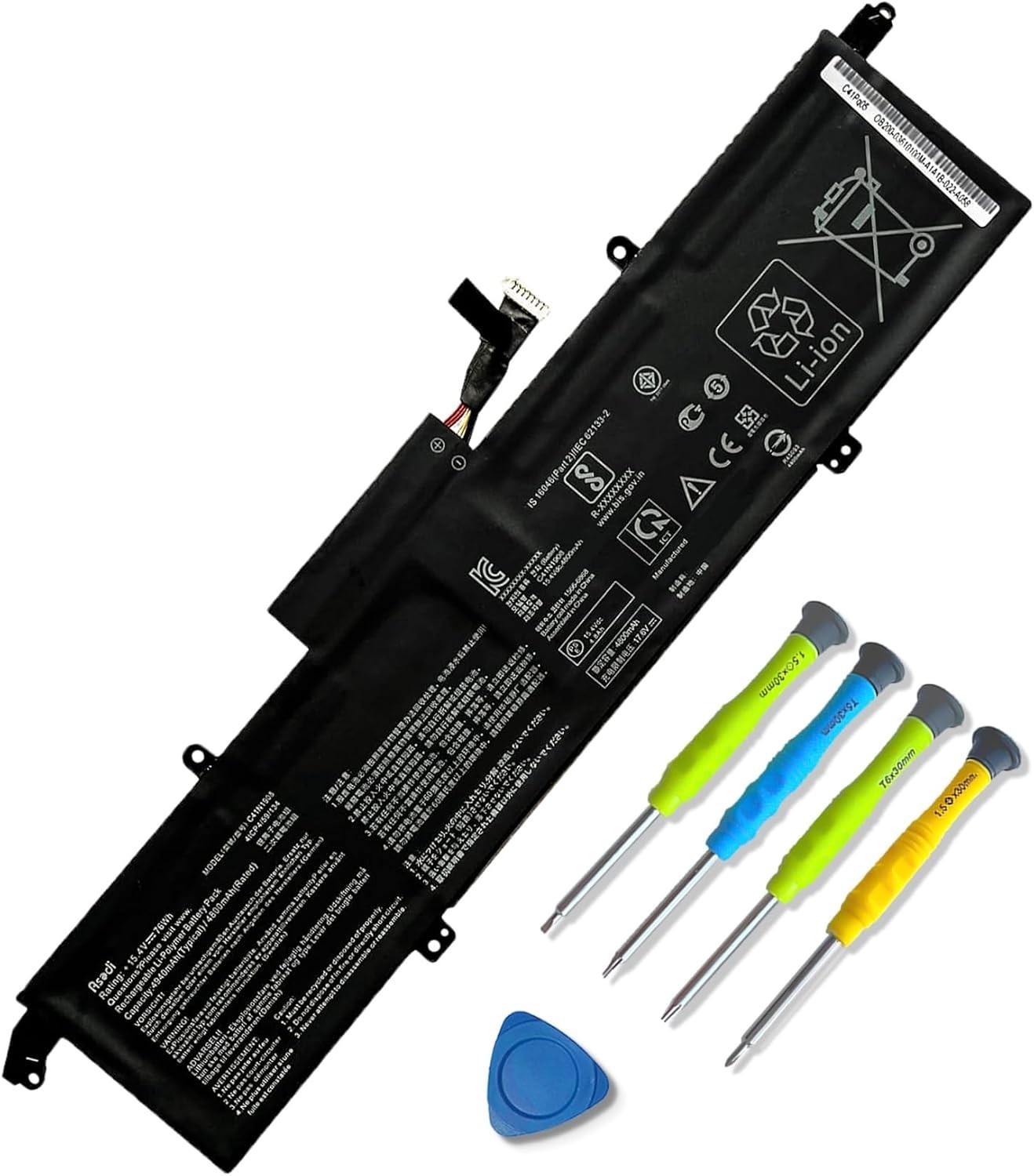 C41N1908 76Wh Battery for Asus ROG Zephyrus G14 GA401 GA401II GA401IU GA401IV