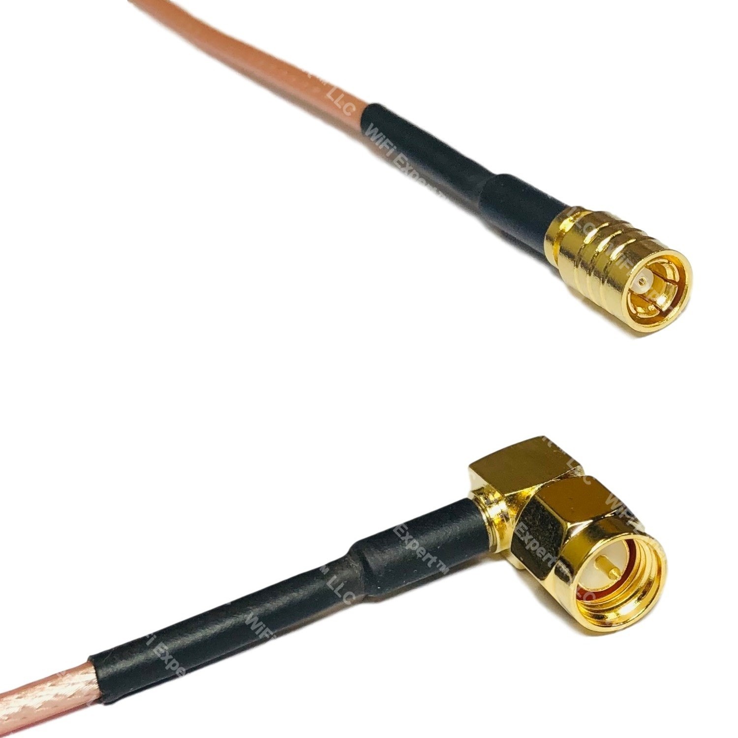 30 x 3.5 INCH SMB Female to SMA Male Angle Pigtail Cable RG316 (Pin to Pin)