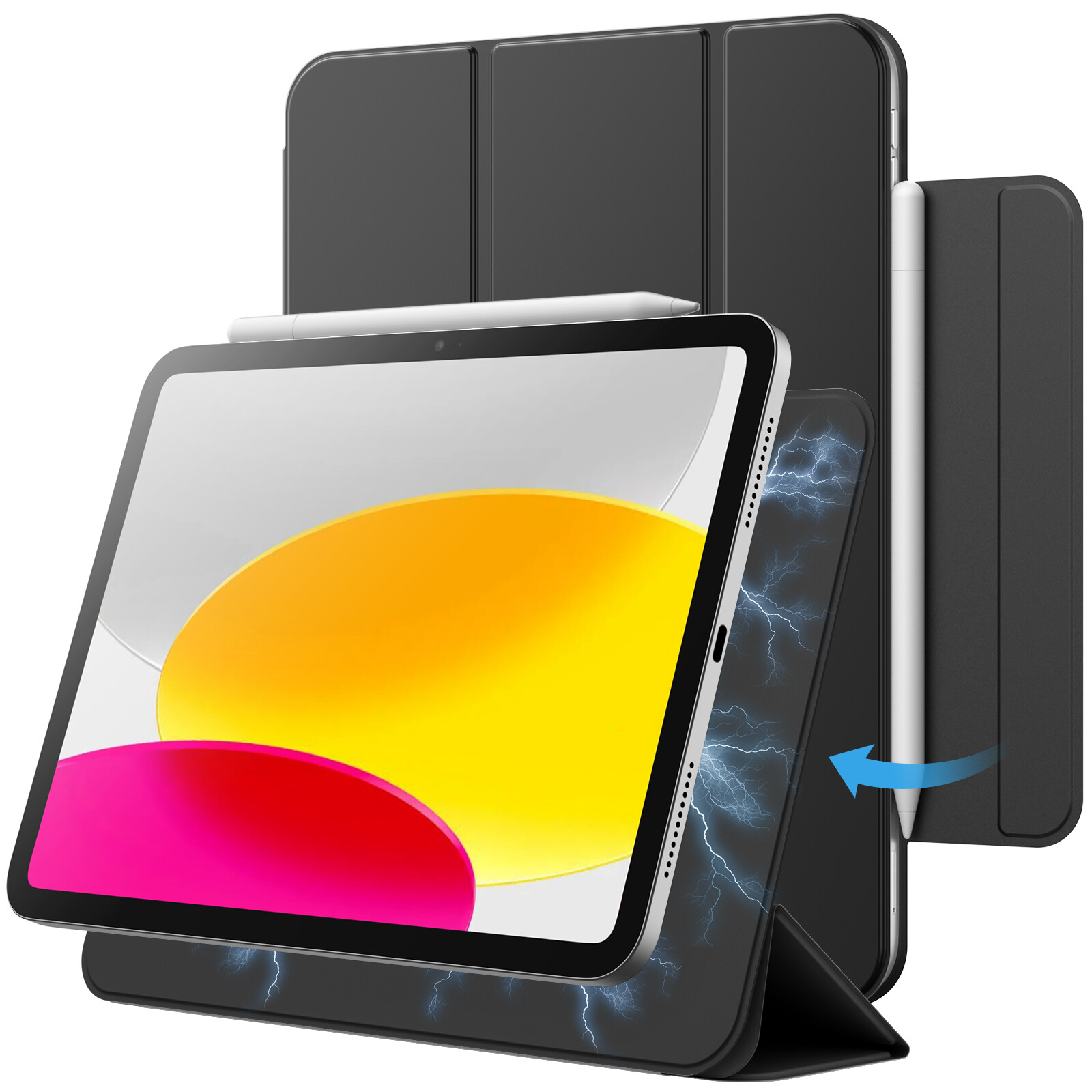 JETech Magnetic Slim Case for iPad (A16) 11th/10th Generation (2025/2022)