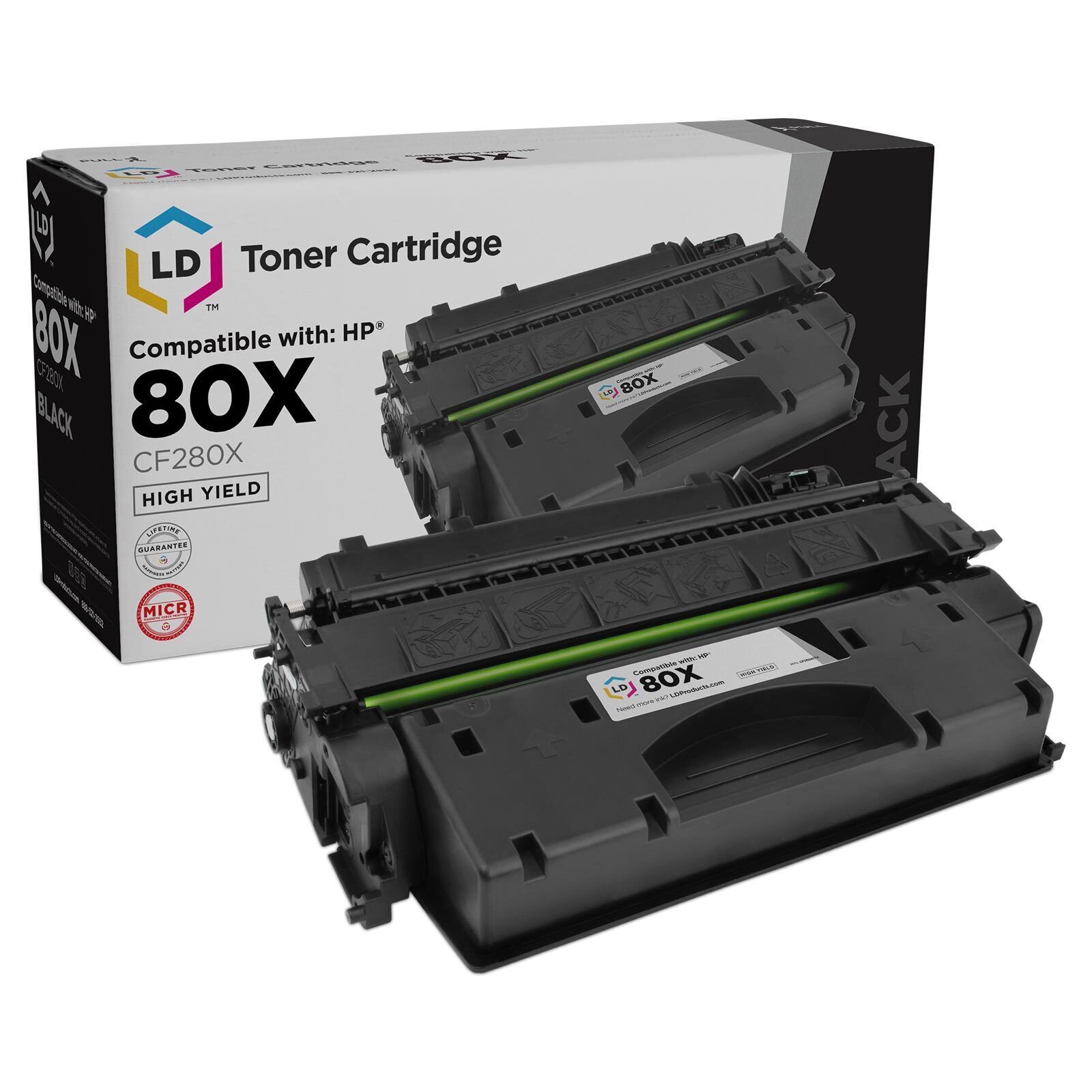 LD Products Replacement for HP 80X MICR Toner Cartridge CF280X 80A CF280A HY