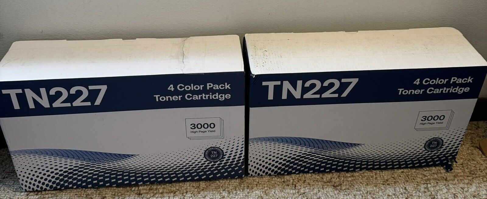 2 Pack Unbranded TN227 3000 High Yield Toner Cartridge - 4 Color Pack FAST SHIP