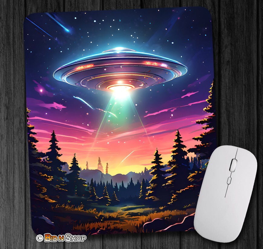 ALIENS UFO Abduction I BELIEVE - Mouse Pad / PC Mousepad - Game HOME OFFICE GIFT