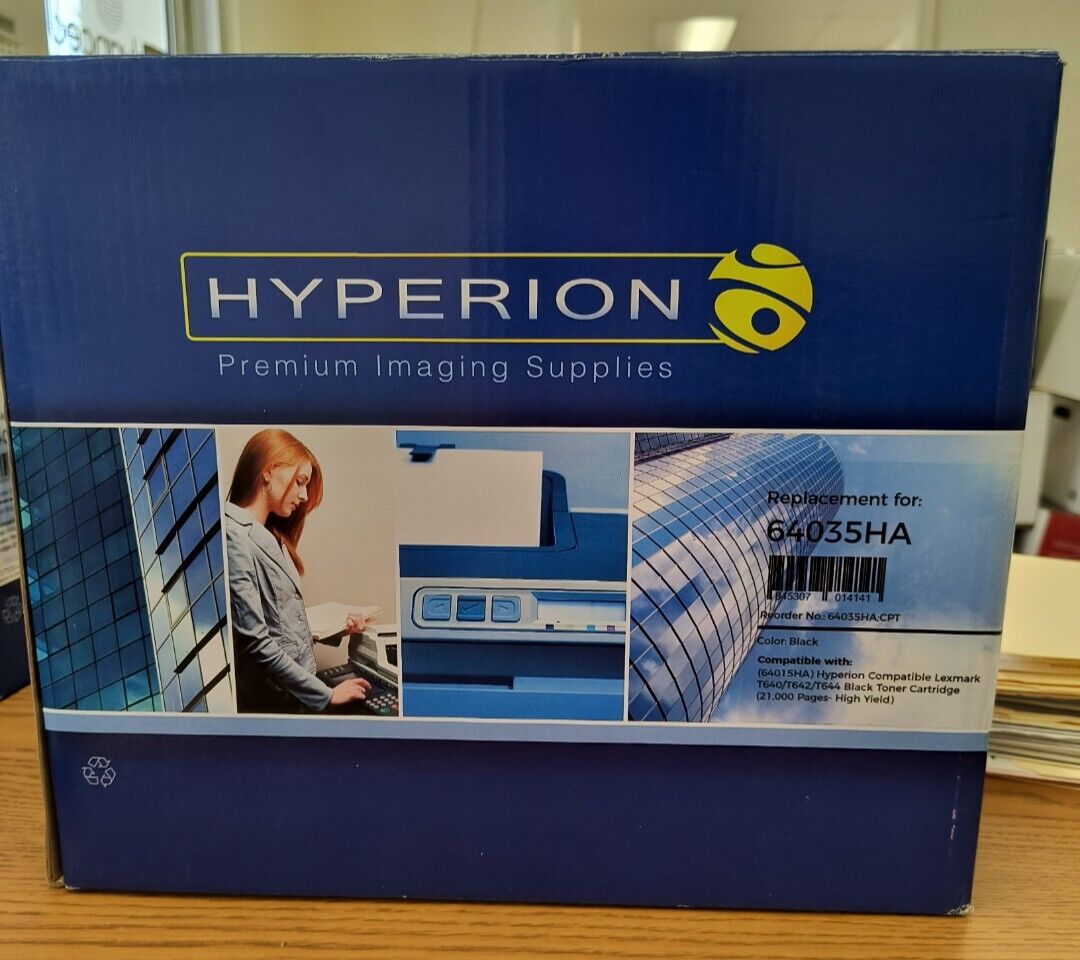 Hyperion Premium Imaging Supplies Black Toner Cartridge Replacement For: 64035HA