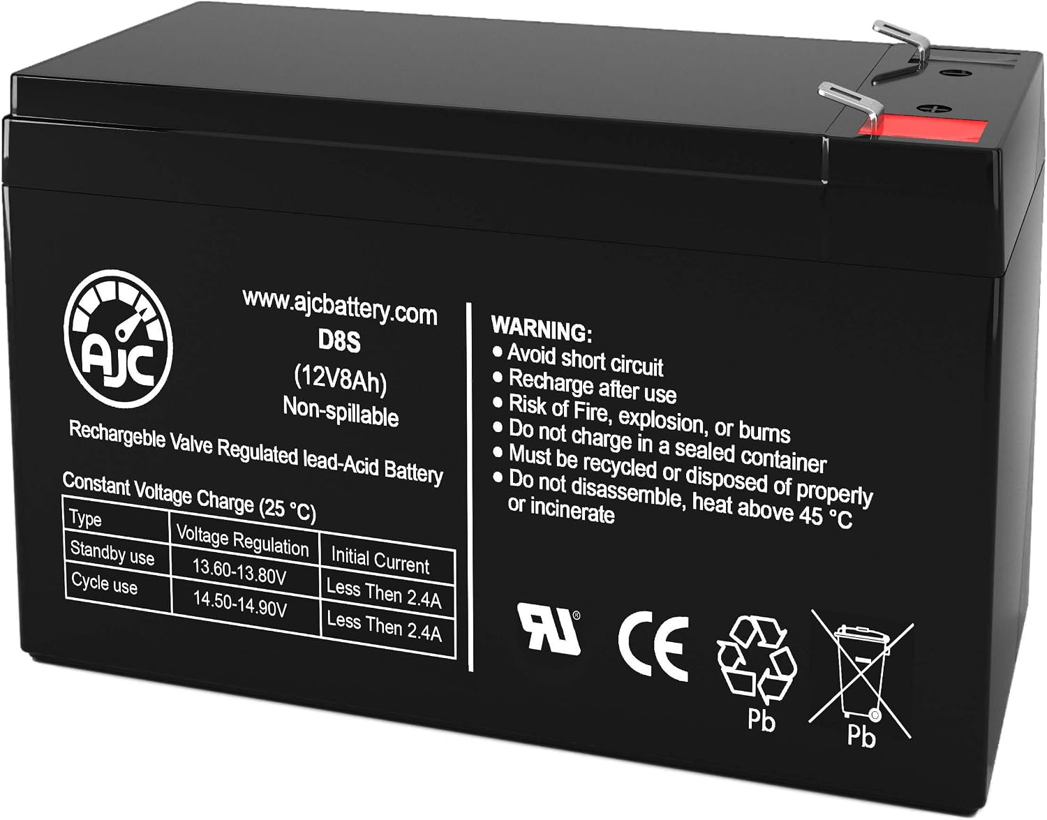 Battery Compatible with APC Back-Ups XS1300 BX1300G 12V 8Ah UPS Battery