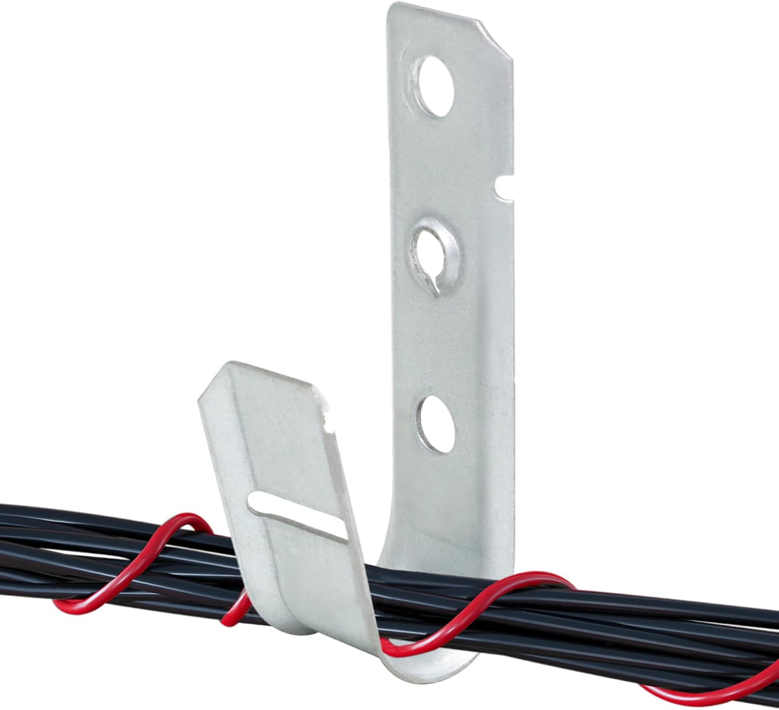 25 Pack 3/4" Heavy Duty Cable Support J Hooks, Cable and Wire Support J-Hook
