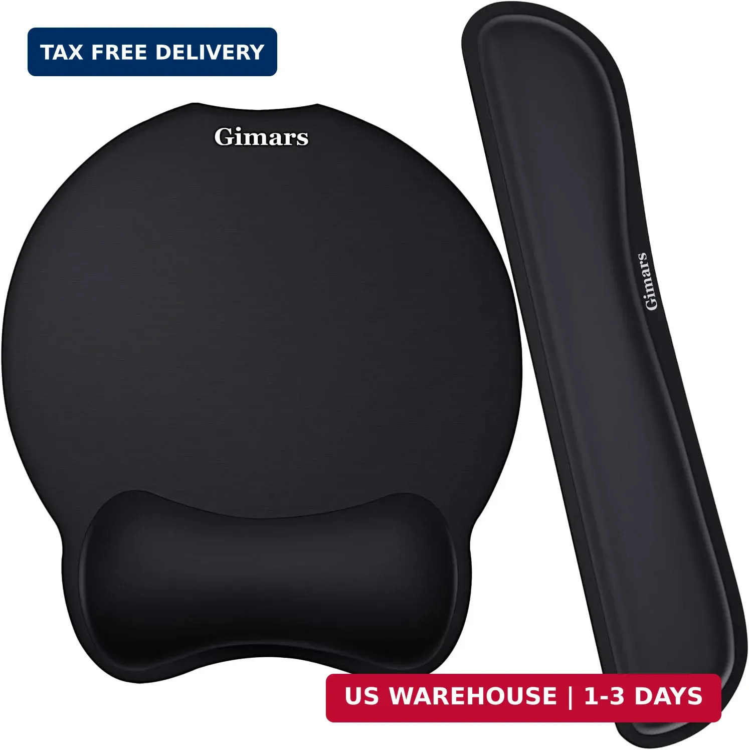 Gimars Upgrade Enlarge Superfine Fibre Soft Smooth Gel Ergonomic Mouse Pad Wrist