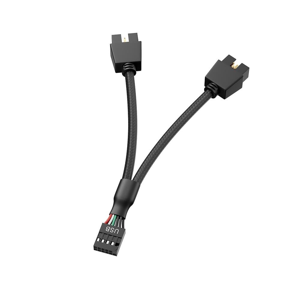 Motherboard 9pin .0 to Dual 9pin Extension Cable, 9 pin to 2 * 9 pin Splitter...