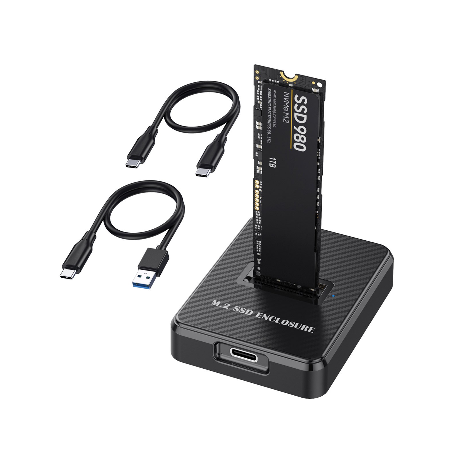 M.2 NVMe & SATA to USB C Docking Station M Key B+M Key Reader Writer AdapterUf