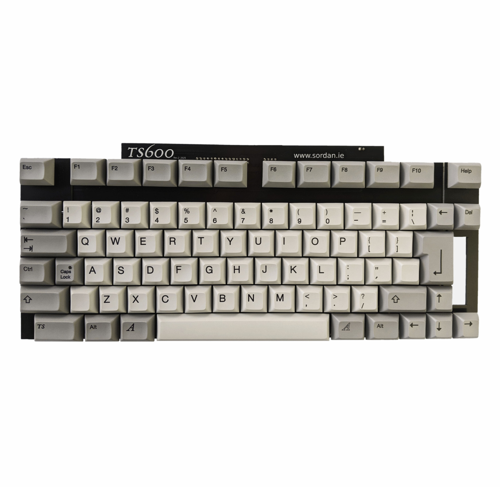 Amiga 600 TS600 Mechanical Keyboard White-Gray Keycaps Blue Switches US UK DE