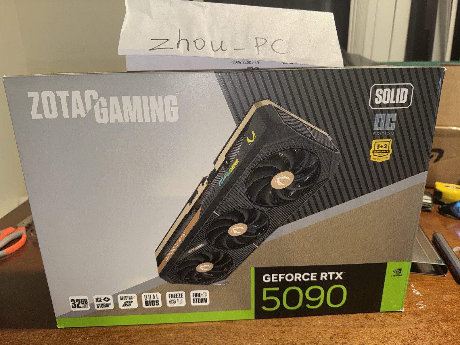 Shroud For Zotac RTX 5090 Solid OC GPU Cooler With Box *No PCB* (US stock)