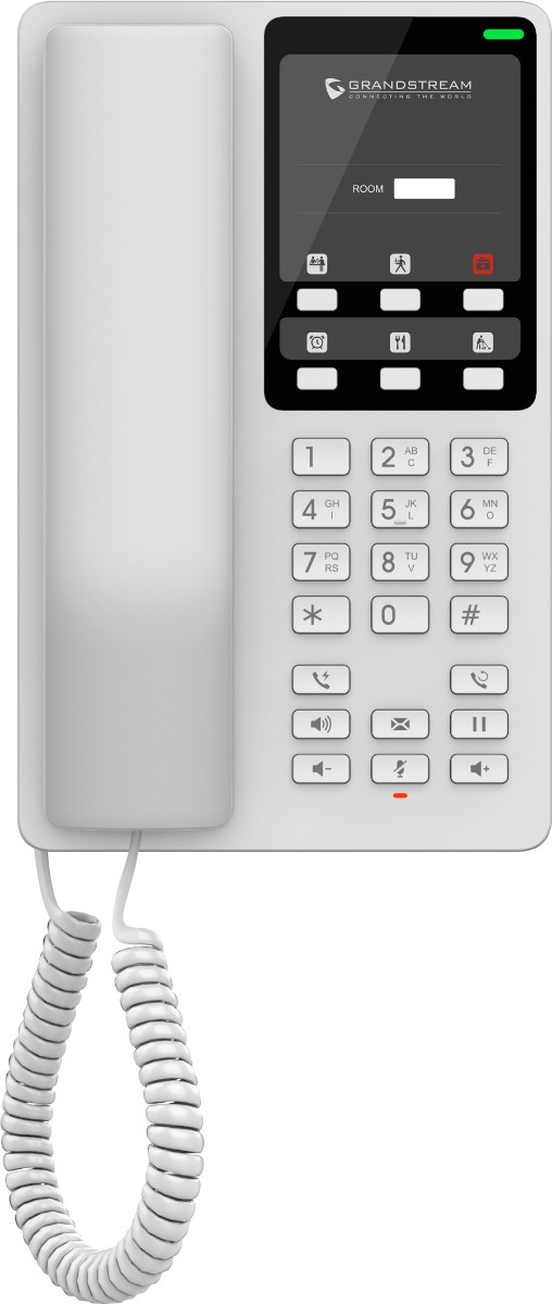 Grandstream GHP620 IP Phone 2 SIP Accounts, 2 Lines PoE White Ideal for Hotel 