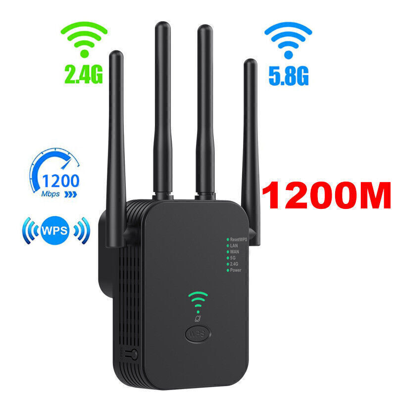 1200M 5G WiFi Range Extender Repeater Wireless Amplifier Router SignalBooster US