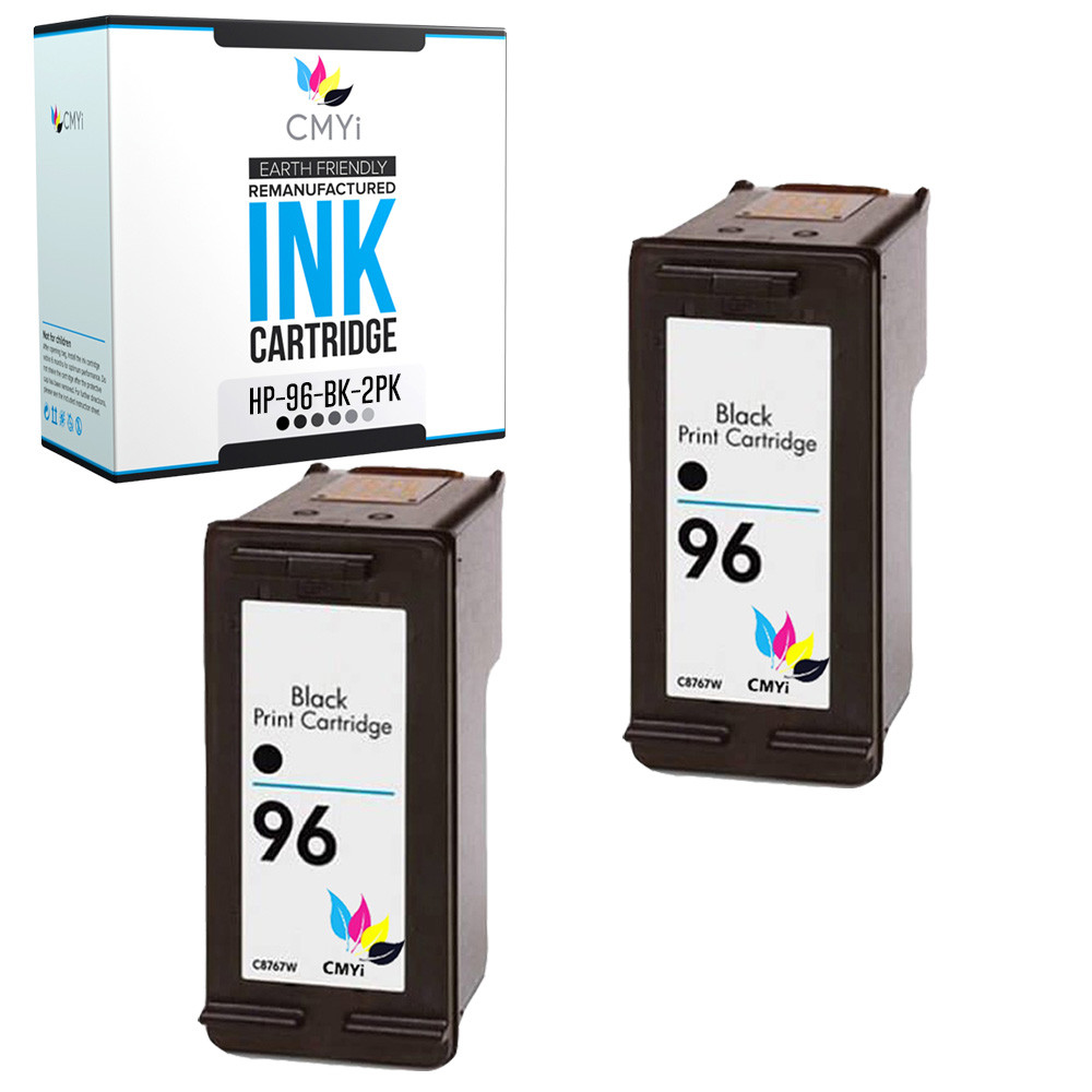 2 PK HP 96 Ink Cartridges Black for HP 96 Officejet Deskjet 5740 6540 6620 6830