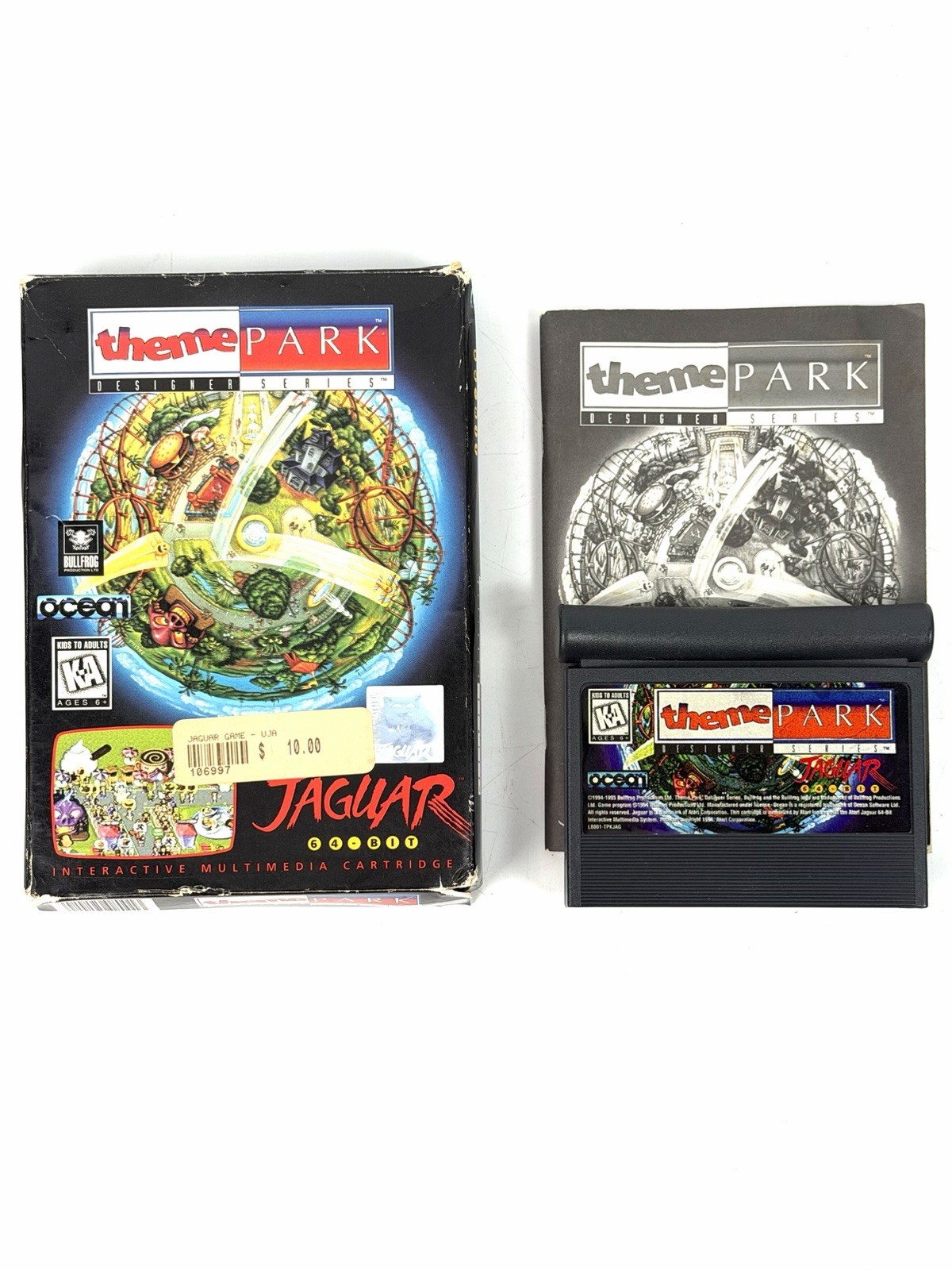 ATARI JAGUAR 64 Bit - THEME PARK - Complete In Box