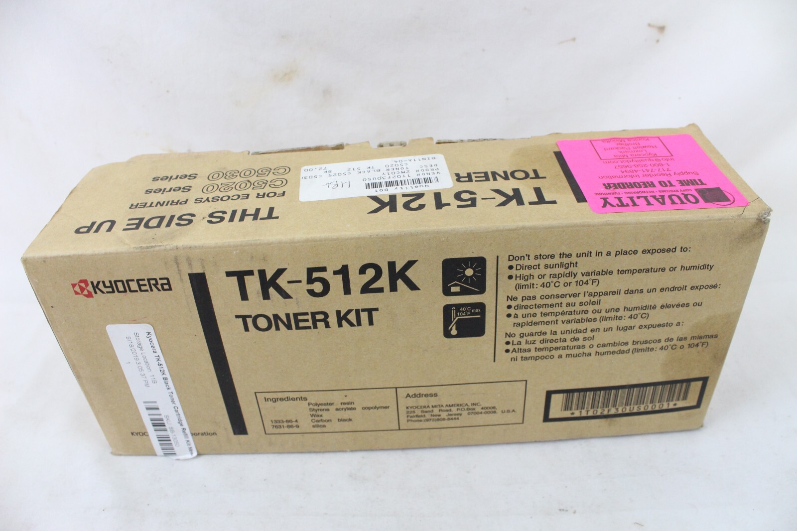 NEW NIB Kyocera TK-512K Toner Kit TK512K OEM Part