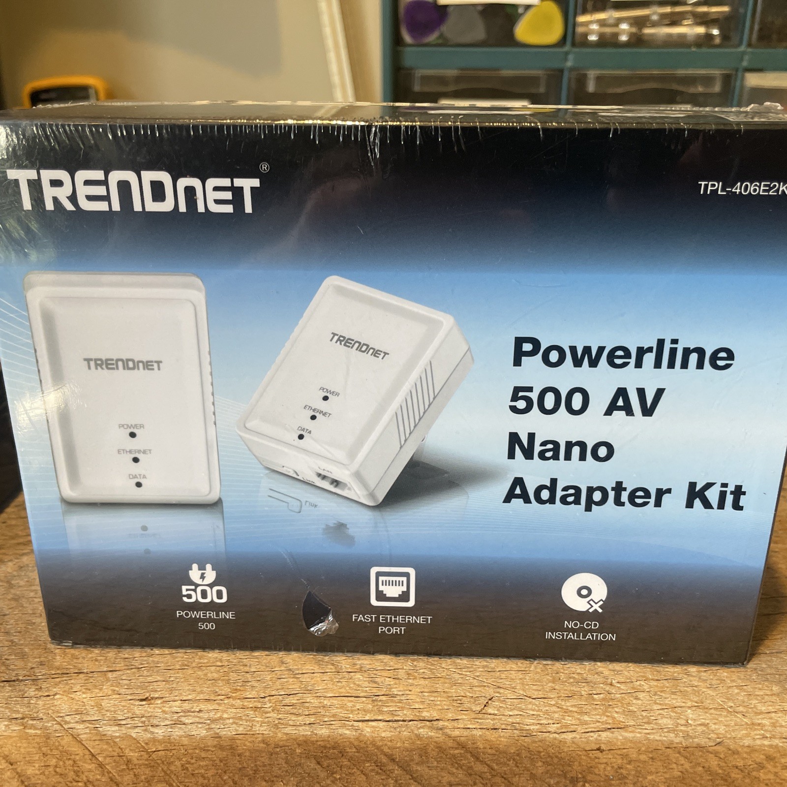 New TRENDnet TPL-406E2K Powerline 500 AV Nano Adapter Kit 🔥Fast Shipping🔥