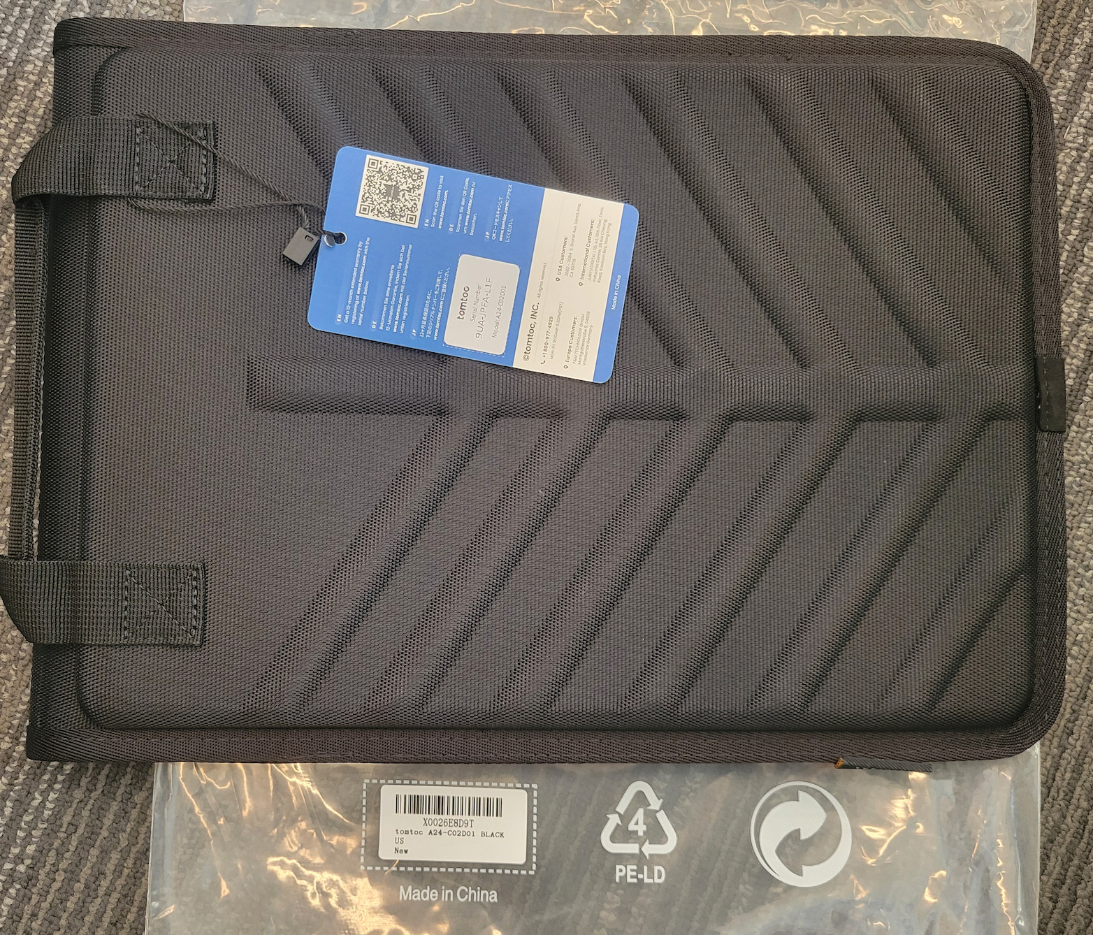 Tomtoc hard shell case for  13" laptop, part number A24-C02D01
