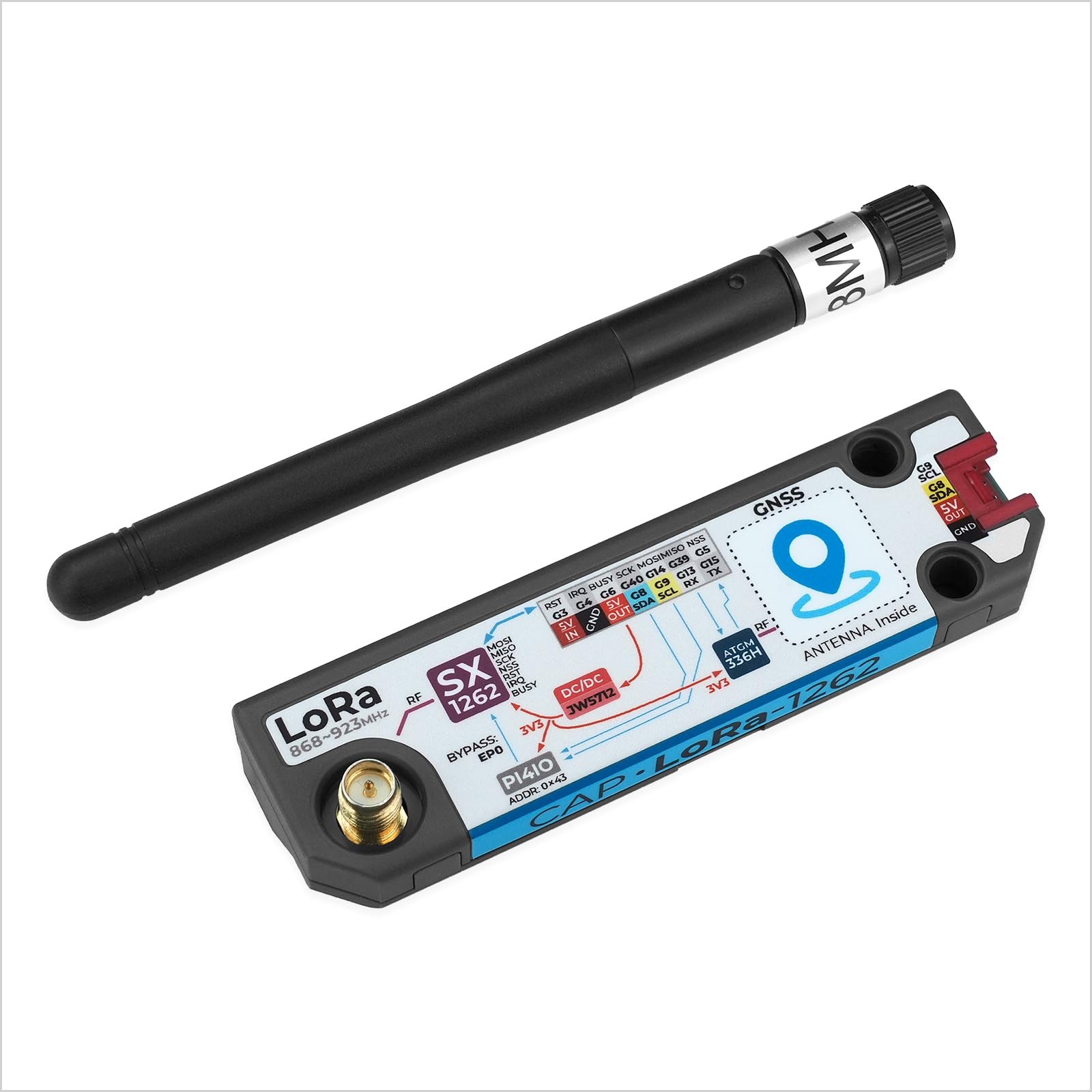 Official Cap LoRa 1262 For Cardputer Adv SX1262 ATGM336H Wireless Module
