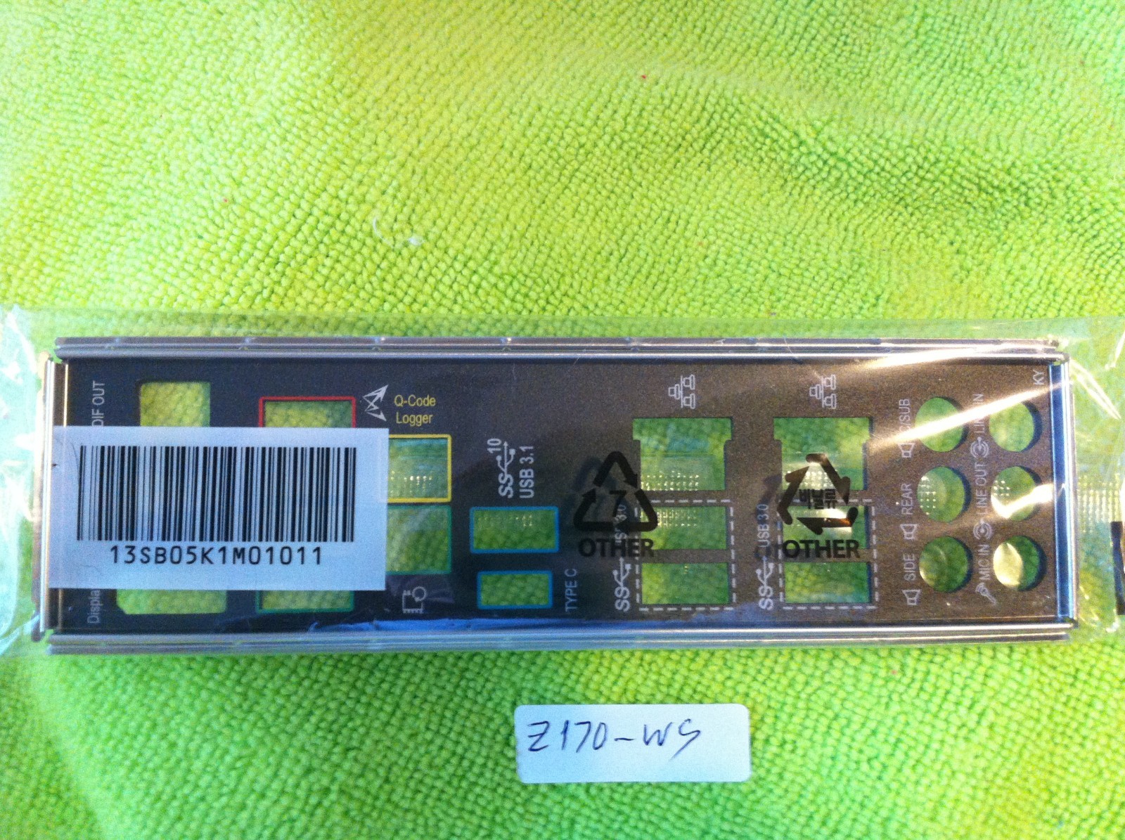 ASUS IO SHIELD for ASUS Z170WS , Z170-WS , USED