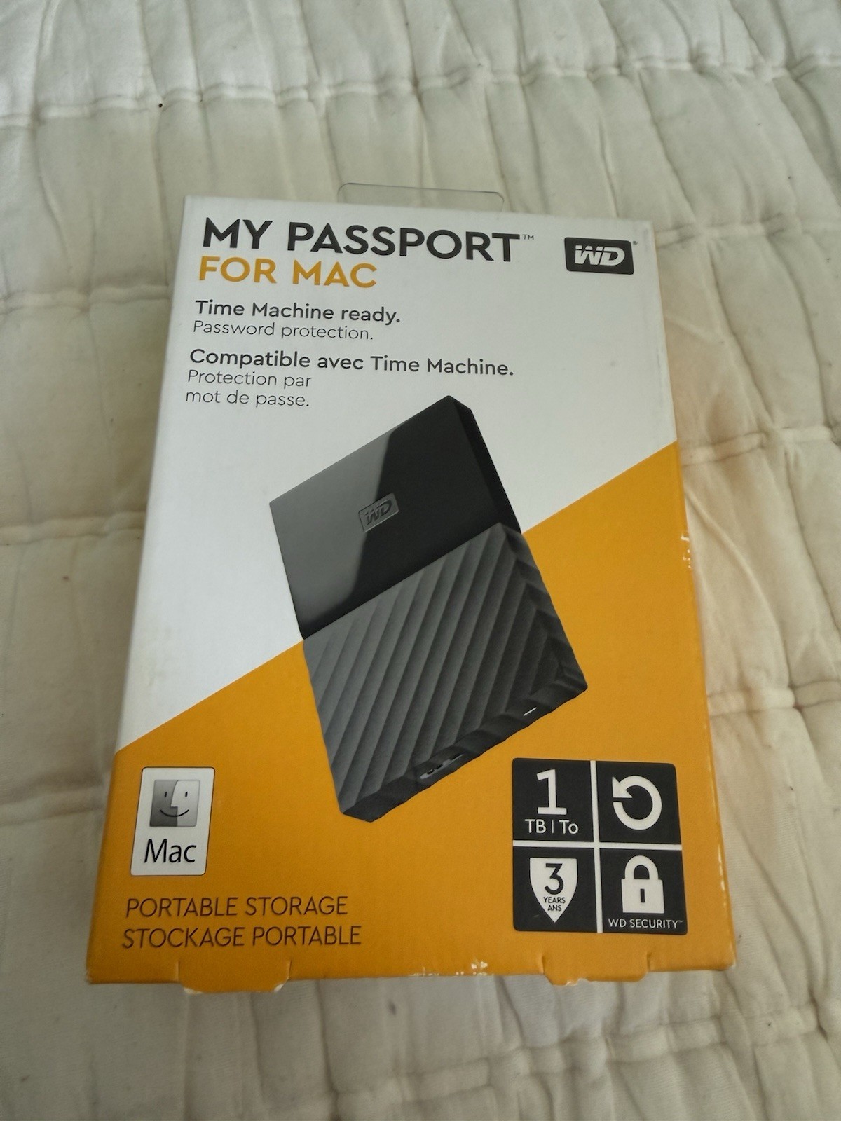 Western Digital My Passport WDBFKF0010BBK-WESE 1TB  Portable External Hard Drive