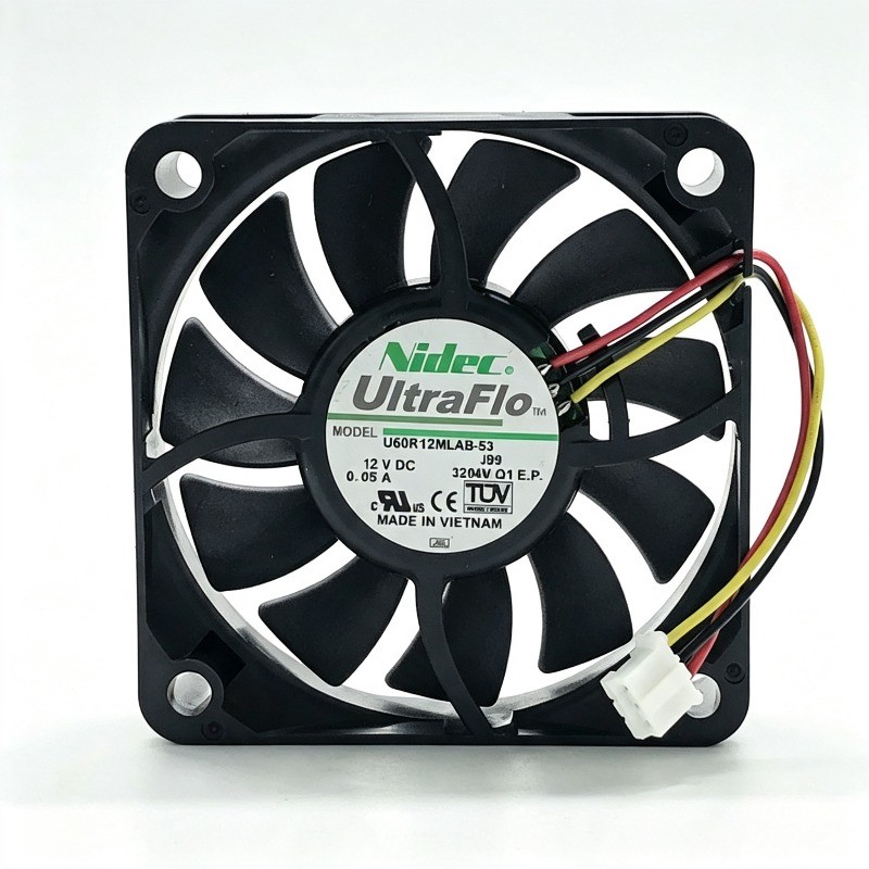 1 Pcs For Nidec U60R12MLAB-53 6015 6CM 12V 0.05A Ultra Quiet Cooling Fan