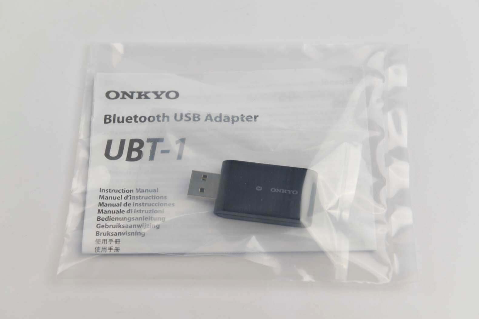 New Onkyo UBT-1 Bluetooth USB Adapter with manual