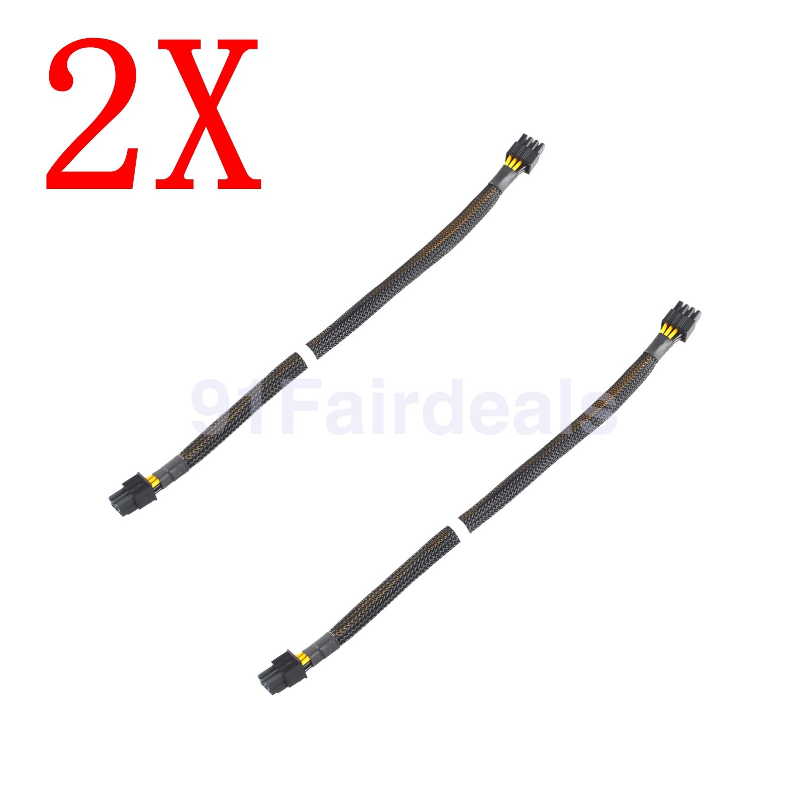2PCS 6Pin to 8Pin PCI‑E GPU Video Card Power Cable For Asus G20 ROG Modular PSU