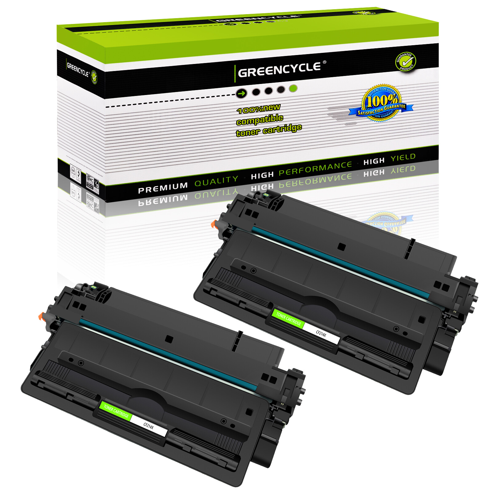 2PK CF214X 14X BK Toner Cartridge For HP LaserJet Enterprise 700 M712dn M712xh