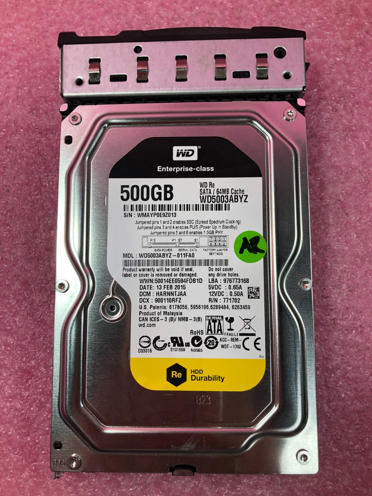 Strong-IT WESTERN DIGITAL WD5003ABYZ 500GB 7200RPM 3.5" SATA HDD