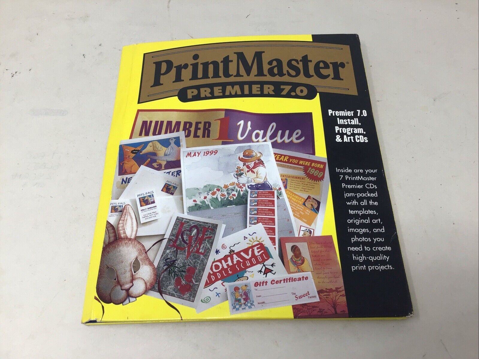 Vintage Print Master Premier 7.0 Win 95/NT All Disks Included OEM Packaging READ