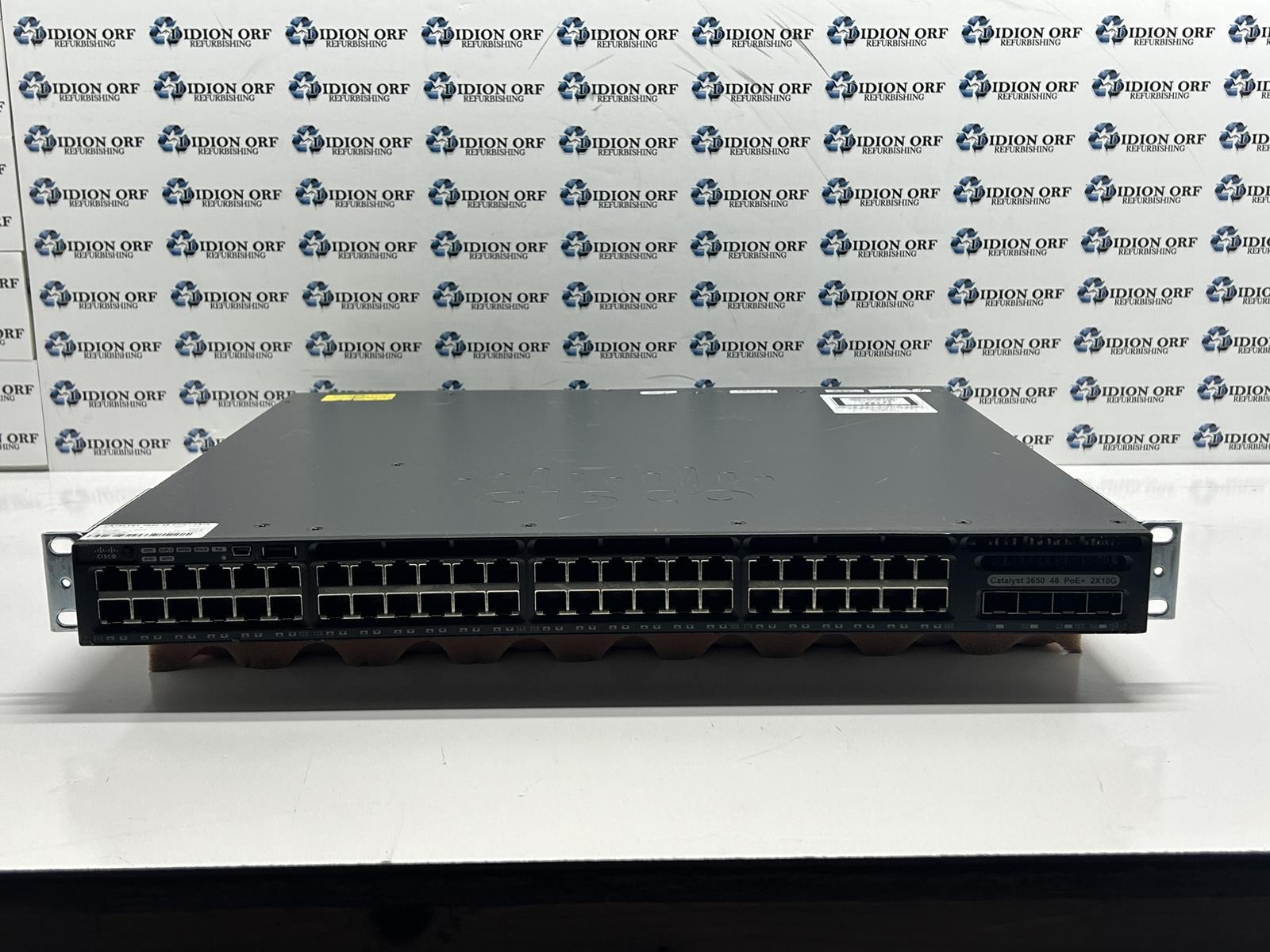 USED CISCO CATALYST 3650 48 POE+ 2X10G SKU 26987