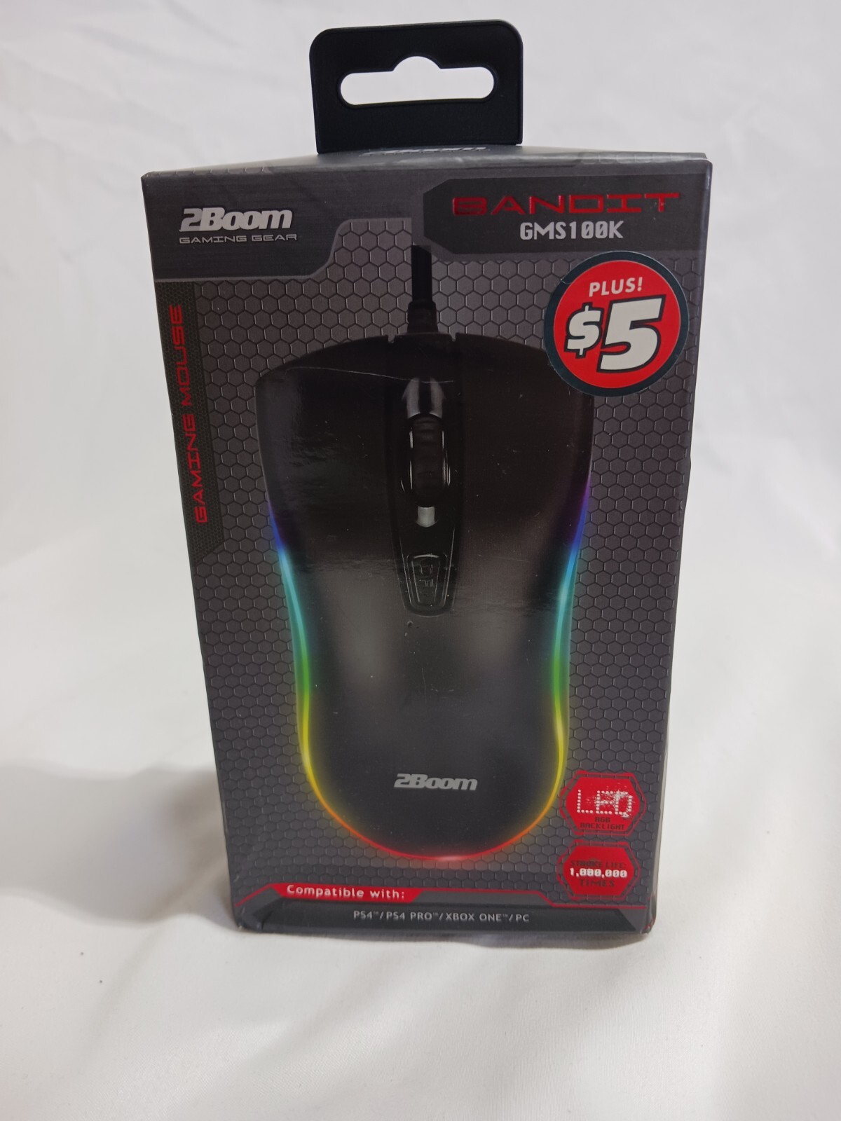 2boom Bandit GMS100K LED GAMING MOUSE 7 COLOR COMPATIBLE PS4 PS4 PRO XBOX PC