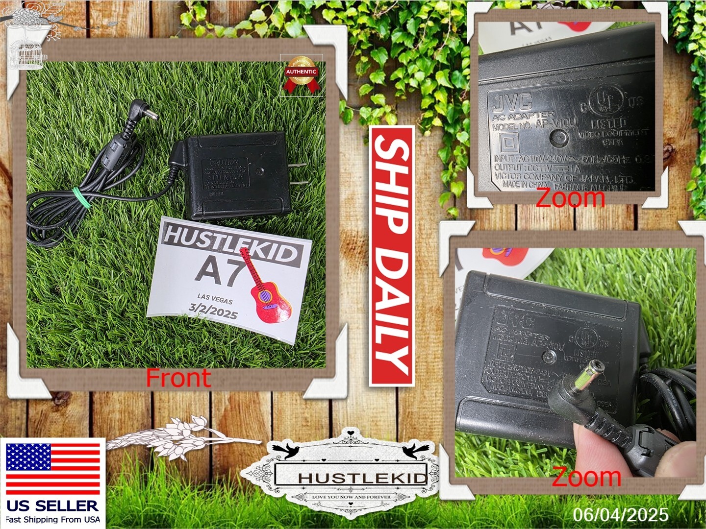 Genuine JVC 11V 1A AC/DC Adapter AP-V10U AP-V11U AP-V12U AP-V13U fr GR Camcorder