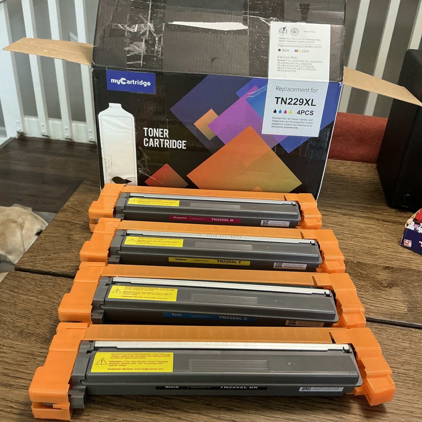 TN229XL Toner Cartridges Replacement for Brother 4 pcs
