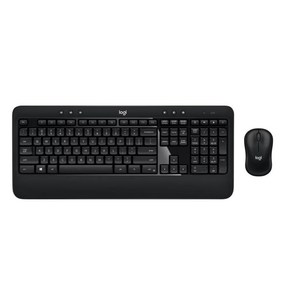 Logitech Advanced Keyboard and Mouse Combo Desktop - Black: Ergonomic