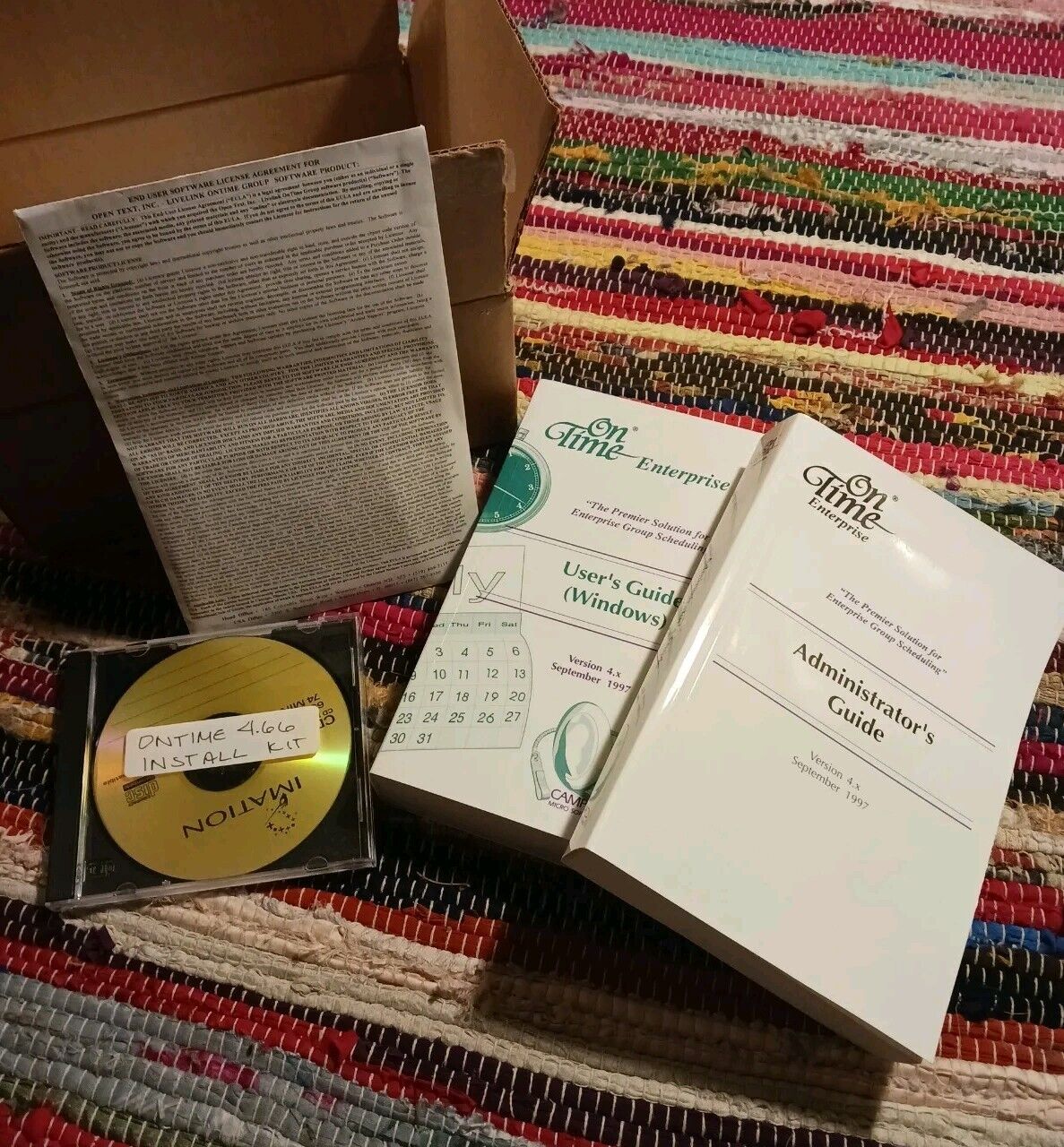 VTG NEW 1997 Software On-time Enterprise Group Scheduling Install NIB COMPUTERS 